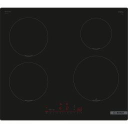 Plita incorporabila Bosch PUE611HC1E, Inductie, 4 zone de gatit, PerfectFry Plus, Home Connect, Power Boost , 60cm, Negru
