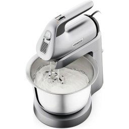 Mixer cu bol KENWOOD HMP54.000SI CHEFETTE, 650 W, bol inox 3.5 l, 5 accesorii, viteza variabila + Puls, Argintiu