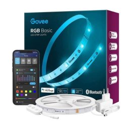 Banda LED Govee H615A, RGB, Wi-Fi, Voice Assistants, 5m (Alb)