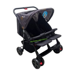 -Carucior-nou-nascut-2-in-1-Baby-C-pentru-gemeni-cod-P-700-Gri-Design-1