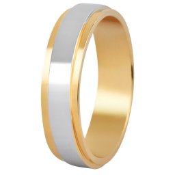 Beneto Exclusive Inel bicolor pentru femei din oțel SPD05 49 mm