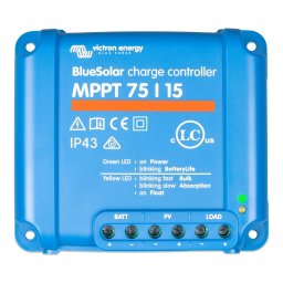 Incarcator solar 12V 24V 15A Victron Energy BlueSolar MPPT 75/15 - SCC010015050R
