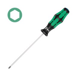 surubelnita hexagonala 2 100 70 mm WERA 352 cu cap sferic si maner Kraftform Plus antirostogolire 05022800001