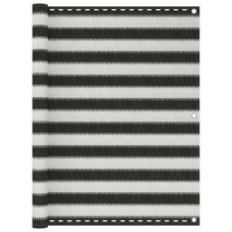 Paravan pentru balcon, antracit si alb, 120 x 500 cm, HDPE GartenMobel Dekor