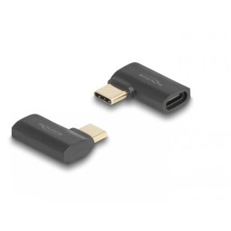 Adaptor USB4 type C 8K60Hz/240W T-M unghi stanga/dreapta, Delock 60245
