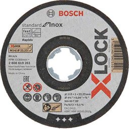 Bosch X-LOCK separation 115x1,0 h f INOX - 2608619261 straight