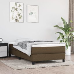 Cadru de pat box spring, maro închis, 80x200 cm, textil GartenMobel Dekor