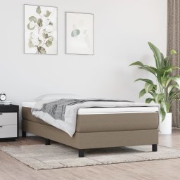 Cadru de pat box spring, gri taupe, 80x200 cm, textil GartenMobel Dekor