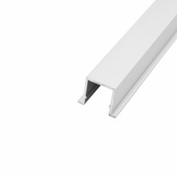 Sina inferioara pentru stabilizare usi glisante din lemn pentru interior, VOLO 80, L=1250 mm, 16x16 mm, finisaj aluminiu