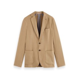 SCOTCH & SODA Sacou Unconstructed Single-Breasted Twill 176982 SC6896 seastone