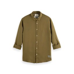SCOTCH & SODA Cămaşă Linen With Roll-Up 177150 SC6895 algae