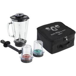 Set de accesorii 5-in-1 pentru robot de bucatarie Tefal Coach Mix & Drink XF650038, dedicate pentru mixare, amestecare, macinare, tocare si zdrobire a ghetii, negru