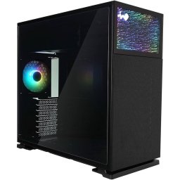 Carcasa InWin N127 Midi-Tower Tempered Glass Negru