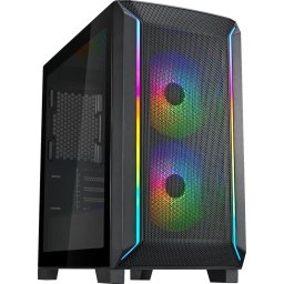 Carcasa SilverStone FARA Sursa 312 Micro-ATX Tempered Glass Negru