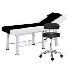 Pat gene ieftin Negru + Scaun cosmetica cu spatar