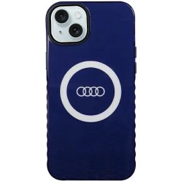 Husa Audi IML Big Logo MagSafe case for iPhone 15 Plus / 14 Plus - blue