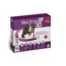 Pipete Antiparazitare Caini, Vectra 3D Dog (>40 kg) x 3 Pipete