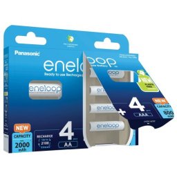 Set 4 acumulatori AA R6 2000mAh + 4 acumulatori AAA R3 800mAh Panasonic Eneloop BK-KJMCDE44E