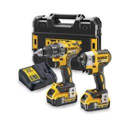 DeWALT DCK268P2T-QW SET Masina de gaurit si insurubat negru/galben