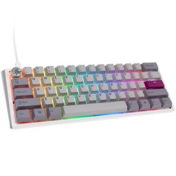 Tastatura One 3 Mist Grey Mini Gaming RGB LED - MX-Red (US)