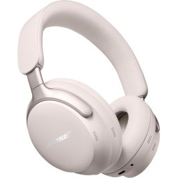 QuietComfort Ultra Bluetooth Headphones, Wireless Headphones with Spatial Audio, Over Ear Noise Cancelling with Mic, Up to 24 Hours of Playtime, White Smoke