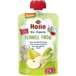 Piure de pere, mere si fenicul pentru copii, fara gluten, +6 luni bio 100g