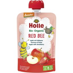 Piure de mere rosii si capsuni pentru copii, +8 luni bio 100g