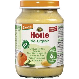 Piure din zucchini, dovleac si cartofi, pentru copii, fara gluten, +6 luni bio 190g