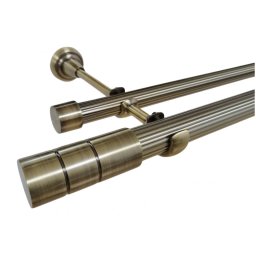 Galerie fara inele CYLINDRU STRIAT - 25/19 - aur antic