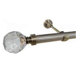 Galerie fara inele KULA CRYSTAL STRIAT /25 - aur antic