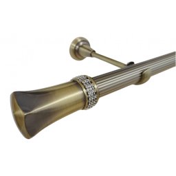 Galerie fara inele PLUTON CRYSTAL STRIAT /25 - aur antic