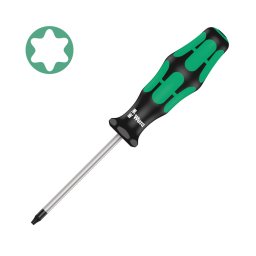 surubelnita TORX TX7 3,5 60 70 mm WERA 367 cu varf Black Point, protectie anticoroziva si maner Kraftform Plus antirostogolire 05028002001