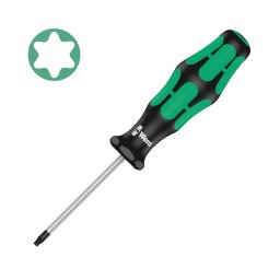 surubelnita TORX TX8 3,5 60 81 mm WERA 367 cu varf Black Point, protectie anticoroziva si maner Kraftform Plus antirostogolire 05028003001