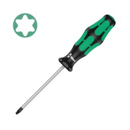 surubelnita TORX TX10 4 80 81 mm WERA 367 cu varf Black Point, protectie anticoroziva si maner Kraftform Plus antirostogolire 05028005001