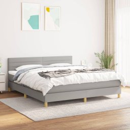 Pat continental, gri deschis, 180x200 cm, material textil GartenMobel Dekor