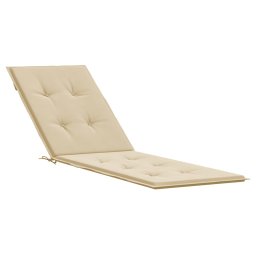 Perna de sezlong, bej, (75+105)x 50x3 cm GartenMobel Dekor