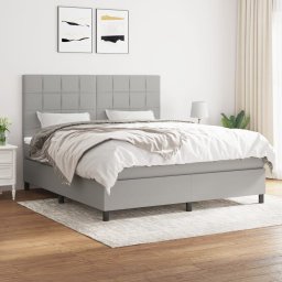 Pat continental, gri deschis, 180x200 cm, material textil GartenMobel Dekor