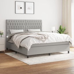 Pat continental, gri deschis, 180x200 cm, material textil GartenMobel Dekor