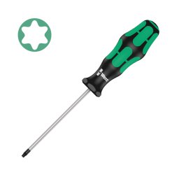 surubelnita TORX TX15 4 80 98 mm WERA 367 cu varf Black Point, protectie anticoroziva si maner Kraftform Plus antirostogolire 05028008001