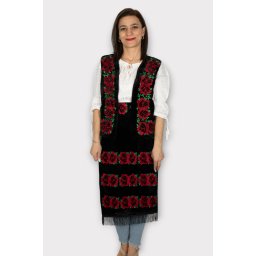 SET Traditional Catifea - Vesta, brau si 2 Fote