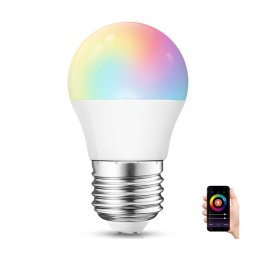 Bec LED RGBW dimabil Aigostar G45 E27/6,5W/230V 2700-6500K Wi-Fi