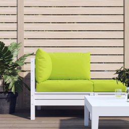 Perne pentru canapea din paleti, 3 buc., verde aprins, textil GartenMobel Dekor