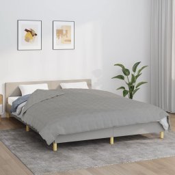 Patura grea, gri, 200x220 cm, 9 kg, material textil GartenMobel Dekor