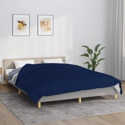 Patura grea, albastru, 220x240 cm, 15 kg, material textil GartenMobel Dekor