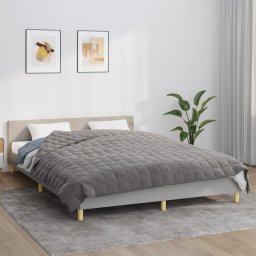 Patura cu greutati, gri, 220x240 cm, 15 kg, material textil GartenMobel Dekor