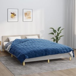Patura grea, albastru, 200x220 cm, 13 kg, textil GartenMobel Dekor