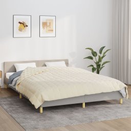 Patura grea, crem deschis, 200x230 cm, 13 kg, material textil GartenMobel Dekor