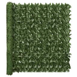 Paravan de balcon, frunze verde închis, 300x150 cm GartenMobel Dekor