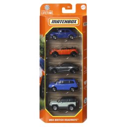 MATCHBOX SET 5 MASINUTE METALICE MBX BRITISH ROADWAYS SCARA 1:64 SuperHeroes ToysZone