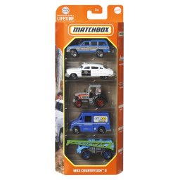 MATCHBOX SET 5 MASINUTE METALICE MBX COUNTRYSIDE II SCARA 1:64 SuperHeroes ToysZone
